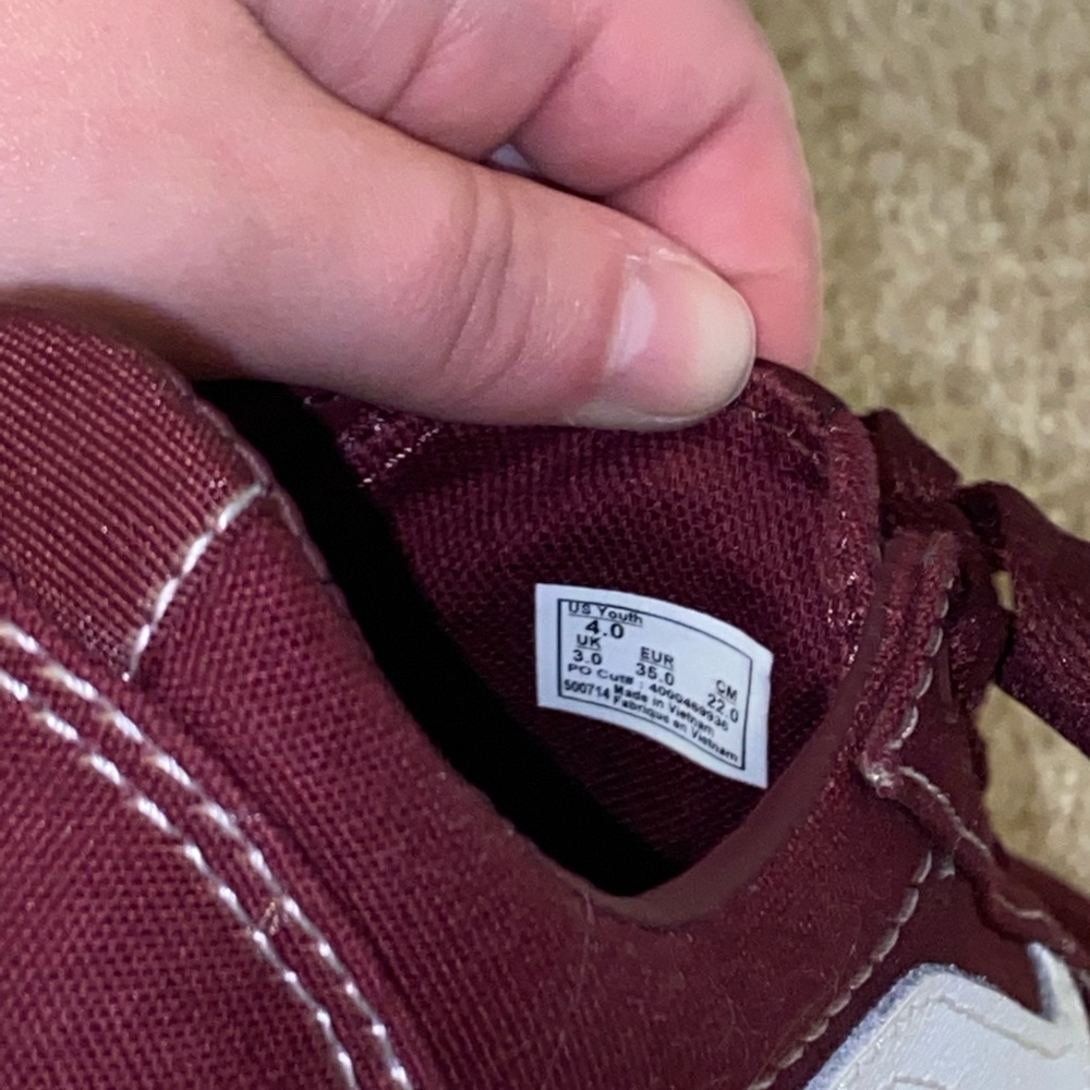 Maroon vans